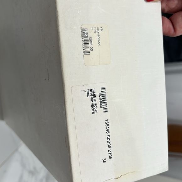 YSL Rive Gauche Brown Leather Boots 👢 👢Brand 🆕 size 8/ size 38 European - Picture 10 of 13